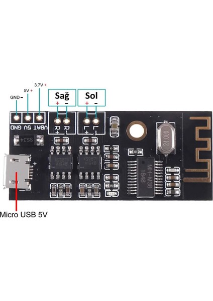 MH-M38 Bluetooth 4.2 Mp3 Ses Modülü 2 Kanal 5WATT Anfi Kuvvetlendirici Kablosuz Ses Kartı indirimleri