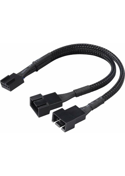 1 To 2 Çoğaltıcı 25CM Fan Uzatma Kablosu Y Tip 4 Pin 3 Pin Bilgisayar Kasa Anakart Ekran Kartı Soğut