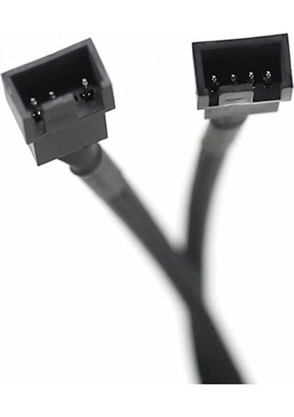 1 To 2 Çoğaltıcı 25CM Fan Uzatma Kablosu Y Tip 4 Pin 3 Pin Bilgisayar Kasa Anakart Ekran Kartı Soğut