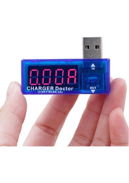 USB Voltmetre Ampermetre Şarj Doktor Akım Voltaj Izleyici Şarj