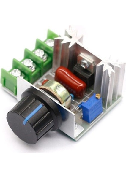 Ac 220V 2000W Dimmer Scr Ac Motor Hız Devir Kontrol Elektrikli Fırın Rezistans Su Isıtıcı Lamba