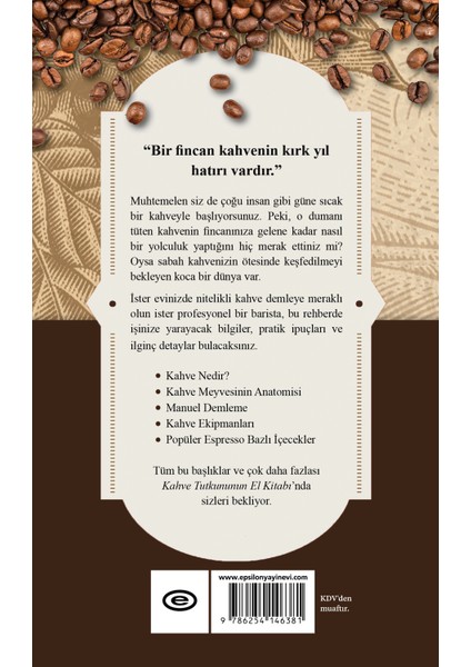 Kahve Tutkunun El Kitabı - Candace Rose Rardon fiyatları