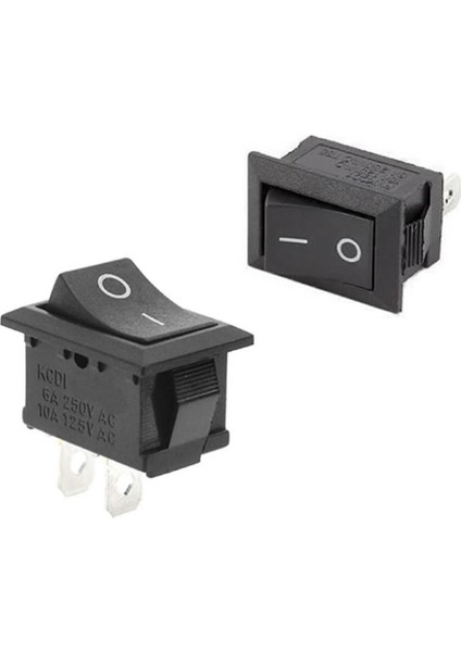 2 Pin On Off Anahtar Switch Mini Buton 5A 220V Ac 10A 125V Kcd1