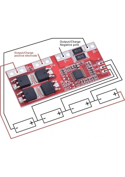 4s 30A Bms Lityum Li-Ion Batarya Koruma Kartı - 18650 Lipo modelleri