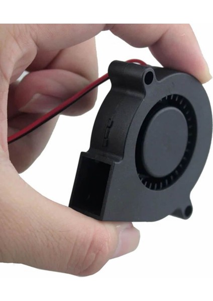 5015 12V Dc Salyangoz Fan 2 Pin 3D Yazıcı Soğutma Fanı Santirfüj Havalandırma Klima Türbin Kuluçka