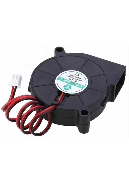 5015 12V Dc Salyangoz Fan 2 Pin 3D Yazıcı Soğutma Fanı Santirfüj Havalandırma Klima Türbin Kuluçka