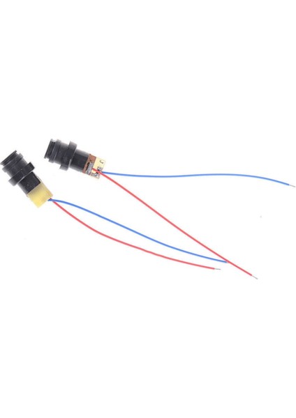 Kablolu Kırmızı Nokta Lazer Modül Plastik Kafa 5mw 650NM 3V 5V 6mm 15 Metre Mesafe Lazer Diyot Modül modelleri