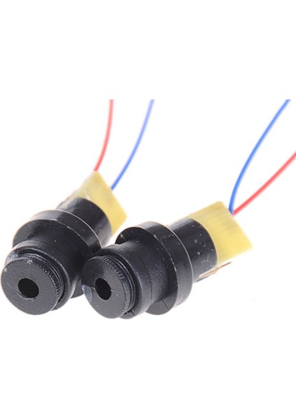 Kablolu Kırmızı Nokta Lazer Modül Plastik Kafa 5mw 650NM 3V 5V 6mm 15 Metre Mesafe Lazer Diyot Modül indirimleri