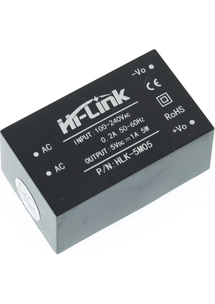 HLK-5M05 5V 1A 5W Ac Dc 220V To 5V Voltaj Düşürücü Modül Izole Elektronik Devre Güç Kaynağı Smps