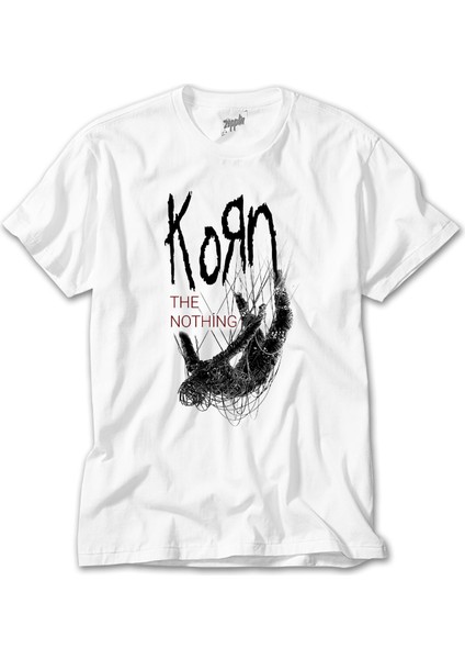 Korn The Nothing Beyaz Beyaz Tişört