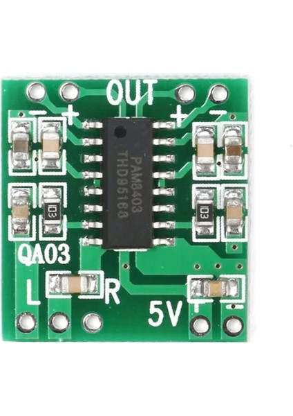 PAM8403 Mini 2X3W Stereo Ses Amfilikatörü D Class Amfi Yükseltici