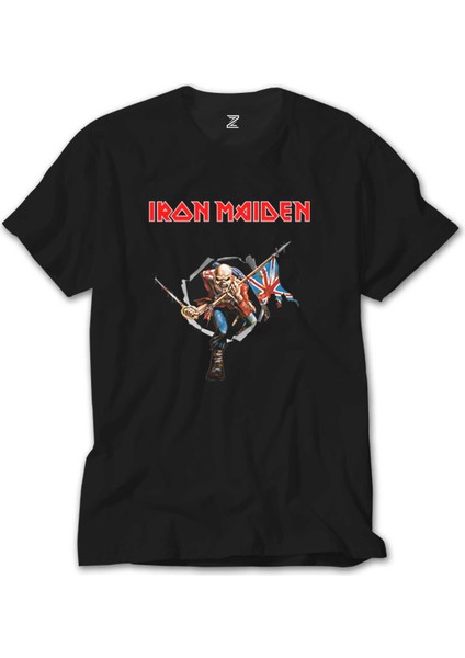 Iron Maiden Trooper Siyah Tişört