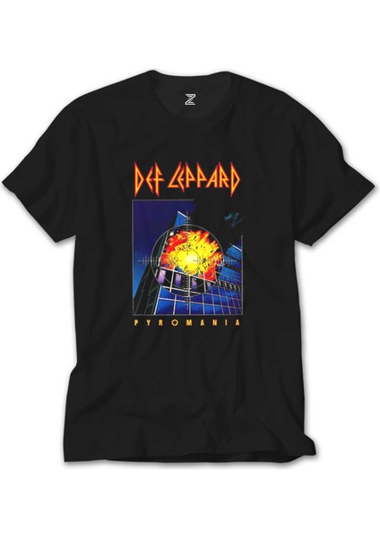 Def Leppard Pyromania Siyah Tişört