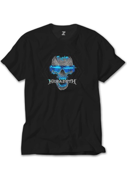 Megadeth Dystopia Skull Siyah Tişört