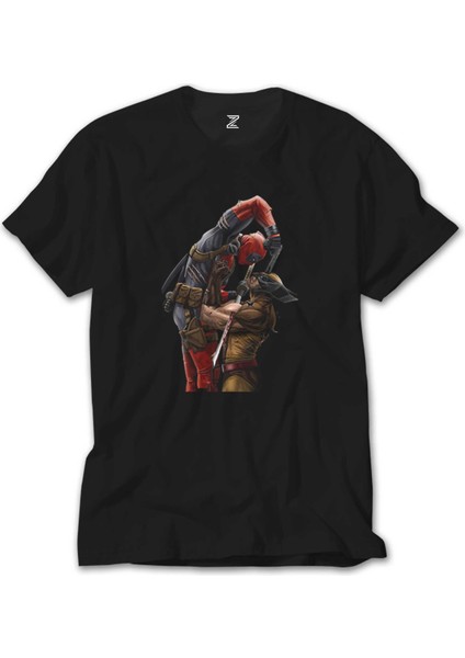 Deadpool Wolverine Siyah Tişört
