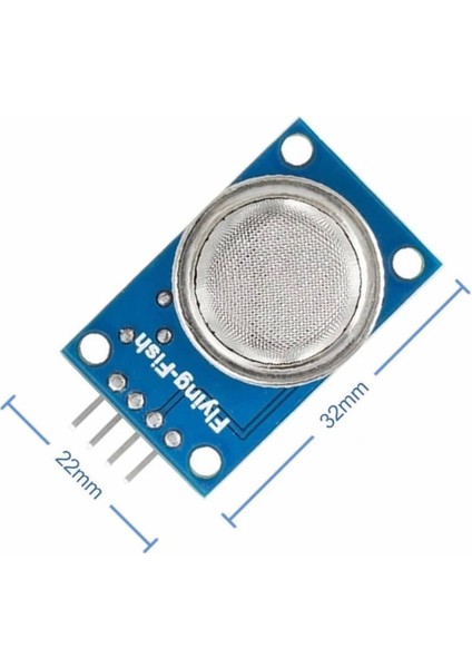 Mq-2 Gaz Sensör Modülü Yanıcı Gaz Lpg ve Duman Algılaycı 300-10000PPM Mq2 Bütan Propan Sigara Alarm