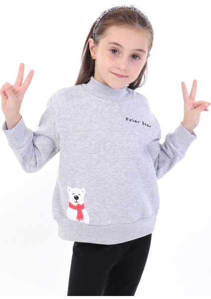 Kız Bebek Baskılı Sweatshirt