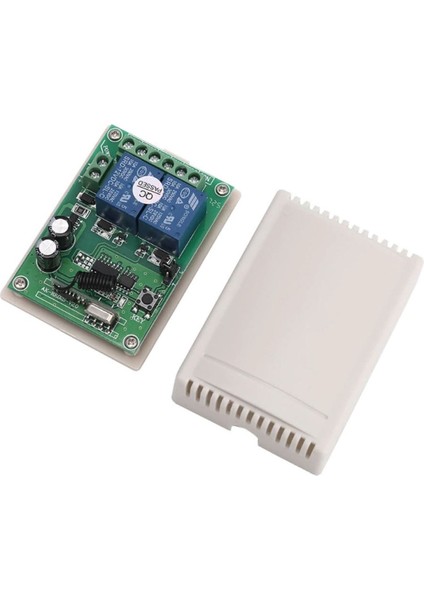 433MHZ Rf 2 Kanal Röle Modül DC12V Kablosuz Motor Pompa Fan Lamba Perde Akıllı Ev Garaj Bariyer Kapı
