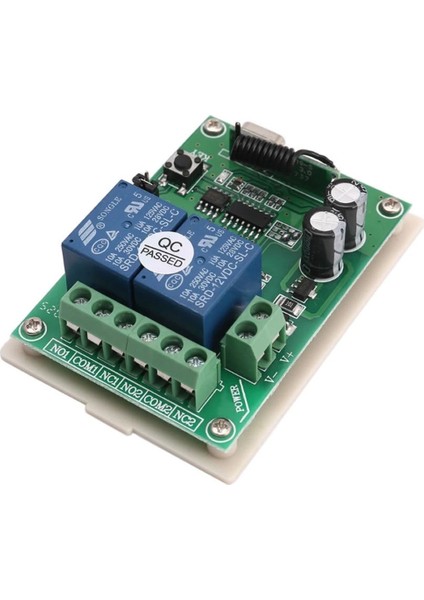 433MHZ Rf 2 Kanal Röle Modül DC12V Kablosuz Motor Pompa Fan Lamba Perde Akıllı Ev Garaj Bariyer Kapı modelleri