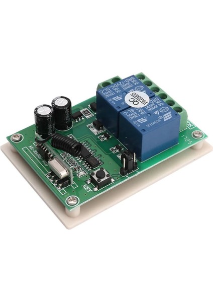 433MHZ Rf 2 Kanal Röle Modül DC12V Kablosuz Motor Pompa Fan Lamba Perde Akıllı Ev Garaj Bariyer Kapı fırsatları