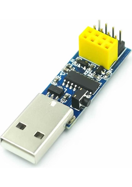 Esp-01 CH340 USB Bağlantı Adaptörü Uyumlu Reset Butonlu ESP01 ESP8266 ESP-01S Wifi Modül Ayar
