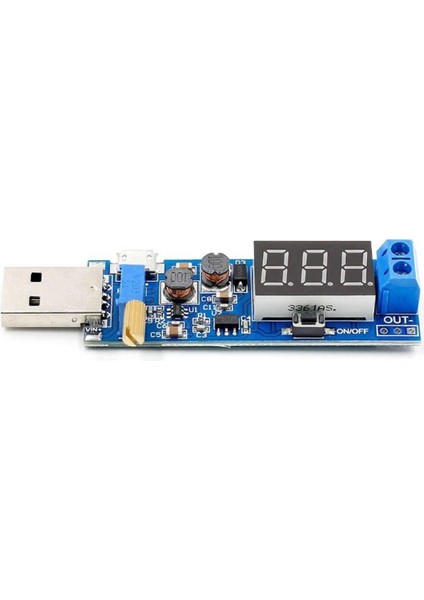 USB Ayarlı Güç Kaynağı Modülü HW-132 Voltaj Yükseltici Düşürücü Dc 0.6V / 25V