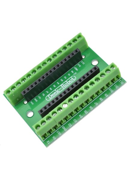 Arduino Nano 3.0 Genişleme Kartı Io Terminal Adaptör Shield Kolay Bağlantı Klemens Soketler