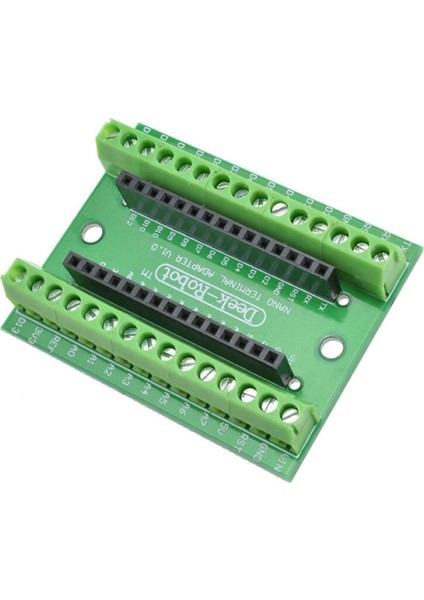Arduino Nano 3.0 Genişleme Kartı Io Terminal Adaptör Shield Kolay Bağlantı Klemens Soketler