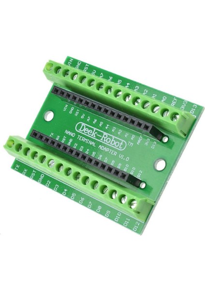 Arduino Nano 3.0 Genişleme Kartı Io Terminal Adaptör Shield Kolay Bağlantı Klemens Soketler