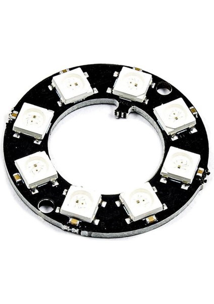 8 Bit Neopixel Halka Ring WS2812B 5050 Rgb LED Modül 5050 Adreslenebilir Lamba Kart Full Color Ekran