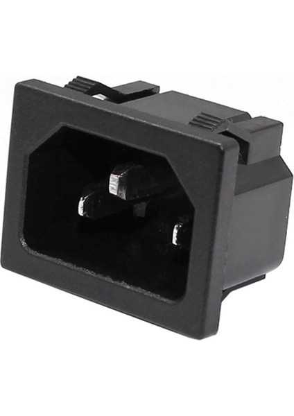 220V 15A Ac Erkek Power Giriş Soketi C14 3 Pin Panel Montaj Tip Güç Kablo Bağlantı Konnektörü