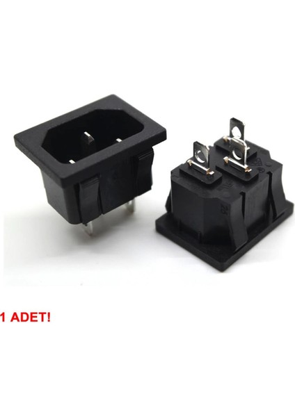 220V 15A Ac Erkek Power Giriş Soketi C14 3 Pin Panel Montaj Tip Güç Kablo Bağlantı Konnektörü indirimleri