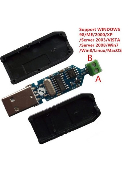 USB To RS485 Modül Kutulu Com Seri Port Sinyal Çevirici Haberleşme Otomasyon Plc Medikal