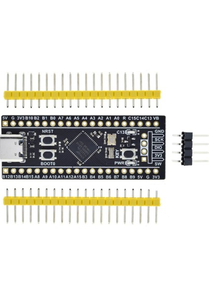 STM32F411CEU6 Black Pill Geliştirme Kartı Arm Cortex-M4 Dsp Fpu 512 Kb Flash 100 Mhz Cpu Art