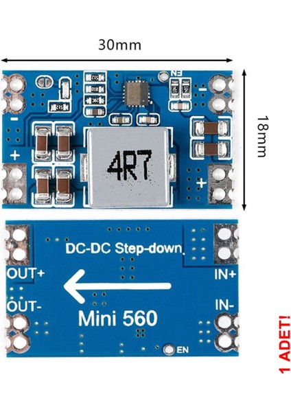 MINI560 5V 5A Voltaj Düşürücü Modül Güç Kaynağı 7-20V Step Down