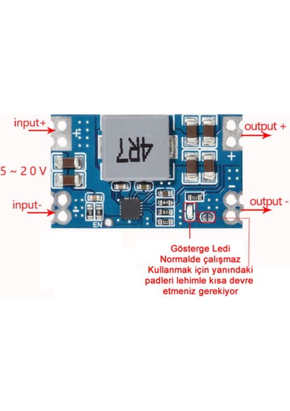 MINI560 5V 5A Voltaj Düşürücü Modül Güç Kaynağı 7-20V Step Down