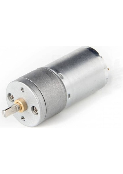 12V 620RPM JGA25-370 Redüktörlü Dc Motor Metal Dişli Yüksek Tork Kuvvet 25MM Robot Oyuncak