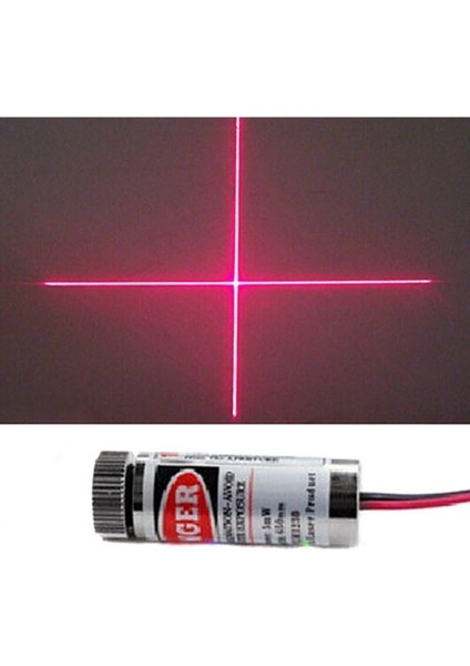 5mw 650NM Kırmızı Artı Lazer Modül Lens ile Odak Ayarlı 12MM Çap