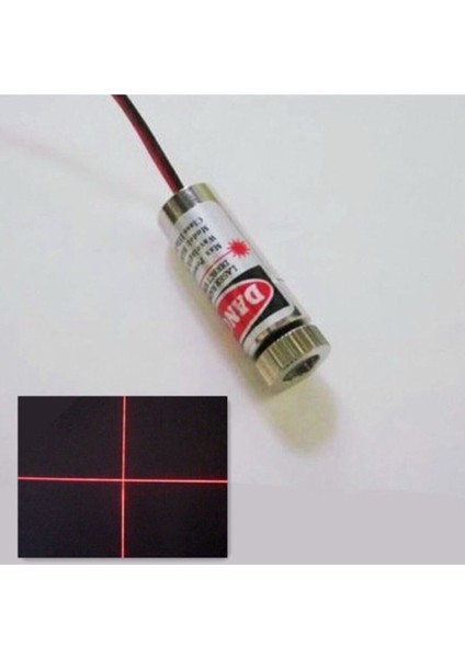 5mw 650NM Kırmızı Artı Lazer Modül Lens ile Odak Ayarlı 12MM Çap