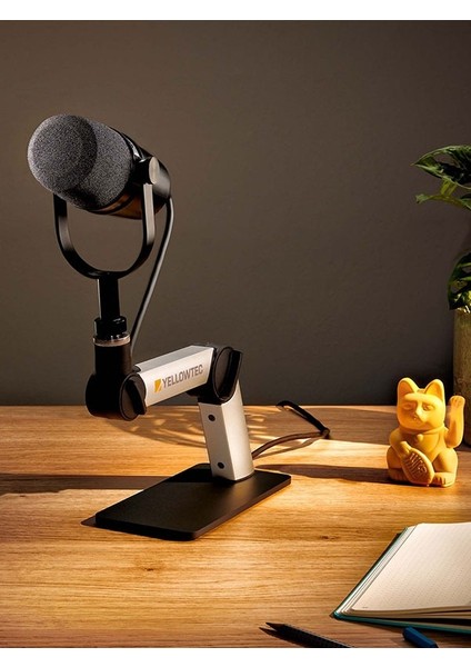 Mika YT3402 Usb-C Mikrofon Kablolu Siyah Alüminyum Mikrofon Masa Üstü Standı