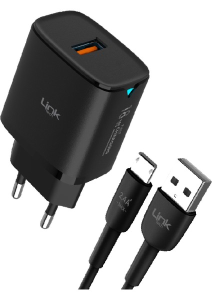 C305 18W Auto Id Micro USB Kablolu Şarj Aleti Set