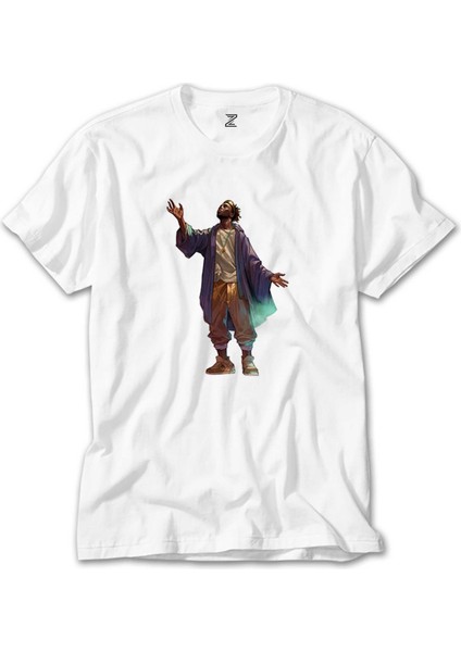 Black Hip Hop Artist Beyaz Tişört