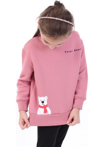 Kız Bebek Baskılı Sweatshirt