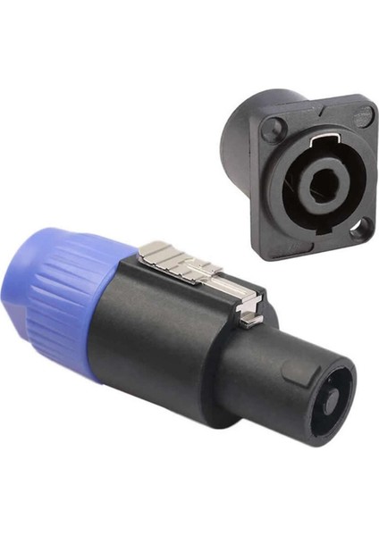 NL4FC Dişi Erkek Kablo Konnektör Çifti Ac 250V 30A 4 Pin Hoparlör Ses Speakon