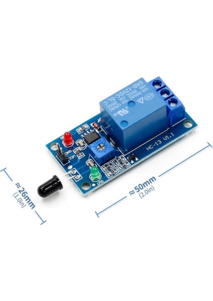 12V Röleli Alev Ateş Algılama Sensör Modülü Yangın Alarmı 80CM fiyatları