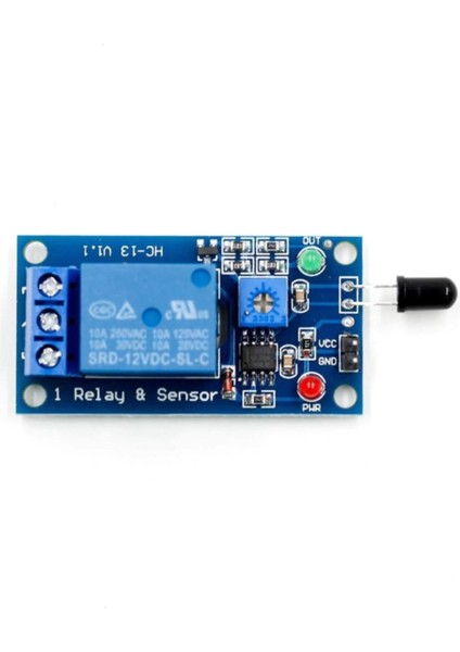 12V Röleli Alev Ateş Algılama Sensör Modülü Yangın Alarmı 80CM fırsatları