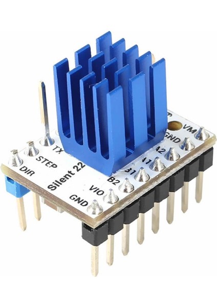 Mks Trinamic TMC2209 V2.0 Step Motor Sürücü Soğutuculu Makerbase 1/256 Step 1.7A Cnc 3D Yazıcı
