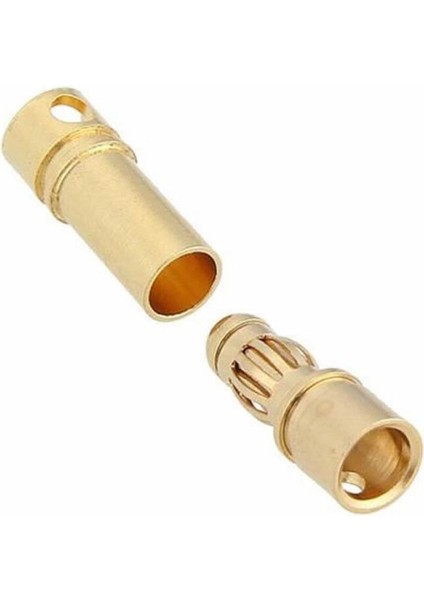 5 Çift 3.5mm Altın Kaplama Banana Dişi Erkek Soket 40A Pil Batarya Lion Bullet Plug fırsatları
