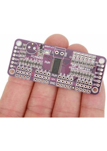 PCA9685 I2C 16 Kanal Programlanabilir 12 Bit Pwm Sinyal Oluşturucu Kartı Servo Motor Sürücü