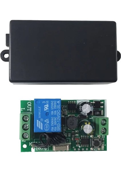 433MHZ Rf 1 Kanal Röle Modül Ac 220V Kablosuz Pompa Fan Lamba Perde Akıllı Ev Garaj Bariyer Kapı